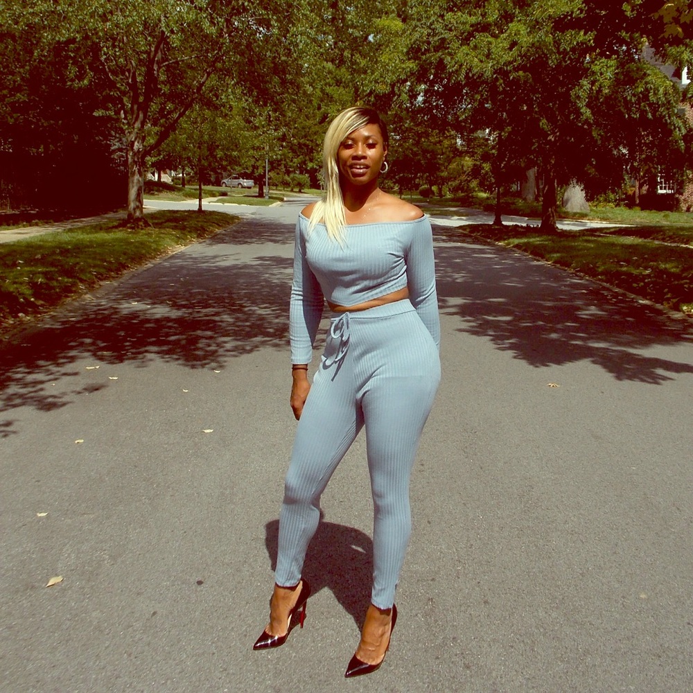 Fall two piece pants set